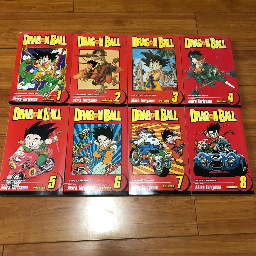 Dragon Ball books 1-8